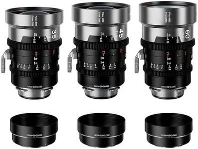 SIRUI IronStar T1.9 1.5X Anamorphic Cine Lens Set, 35mm, 40mm, 60mm Full Frame Manual Focus Cinema Lens with Native PL Mount, Interchangeable EF Mount, Neutral Flare
