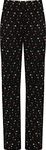 WearAll Women's Plus Floral Print Leggings Trousers Ladies Elasticated Full Length Pants - Black - 14