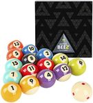 JAPER BEES Masters Billiard Ball/Pool Ball Set Regulation Size&Weight Resin Ball