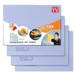 The Original Mini Shamwow - Super Absorbent Multi-Purpose Cleaning Shammy Chamois Towel Cloth - Holds 10X its Weight in Liquid - Machine Washable - Will Not Scratch (4 Pack, Small Blue)