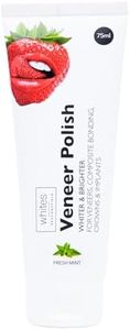 Whites Beaconsfield Veneer & Composite Whitening Polish – Professional Toothpaste for Veneers, Bonding, Crowns, Implants, Bridges & Natural Teeth – Effective Stain Remover – Vegan – Fresh Mint