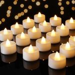 Amagic 100 Pack Battery Operated Tea Lights Candles, Fake Tealights Candles, Flameless LED Tea Lights for Halloween, Wedding, Votive, Festival, Table Decor(100 Pack, Warm White)