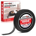 FIXCHORD Hemming Tape, Wonder Web Hem Tape, No Sewing Iron on Tape, Adhesive Fusing Iron-on Tape, Extra Strong Fusible Fabric Tape for Clothes Curtains Ironing and Bonding, DIY Crafts, Black, 30m*20mm