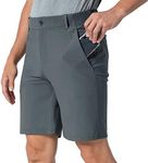 TBMPOY Men's Stretch Golf Work Shorts Cargo Hiking Lightweight Quick Dry Short for Travel Camping 5 Pockets, 3-grey, 32