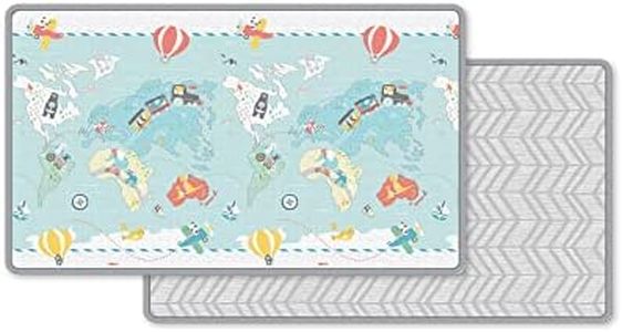 Skip Hop Little Travelers Reversible Waterproof Foam Baby Play Mat, Multi Colored, 86" X 52"