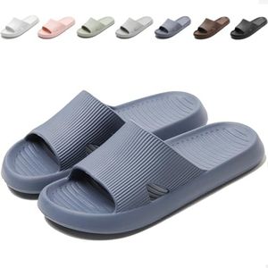 Anmerl Shower Shoes for Men and Women, Soft Lightweight Quick-Drying Non-Slip House Slippers Slides for Bathroom, Pool, Beach, Indoor & Outdoor