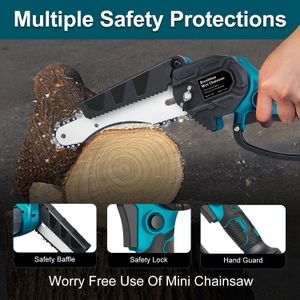 Mini Chainsaw for Makita 18V – 6" Brushless Electric Hand Saw, 600W, No Battery