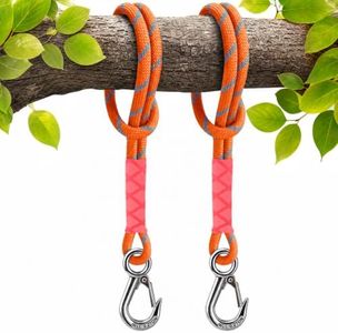 KKIKK 2 Pack Tree Swing Straps Hanging Kit with Stainless Steel Carabiner