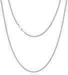 KRKC&CO Men’s Chain Necklace, Stain