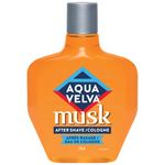 Aqua Velva Cologne and After Shave for Men, Aftershave Balm with Masculine Fragrance, Musk, 235 ml