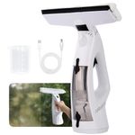 SURLABA Window Vacuum Cleaner, 3-in-1 Electric Window Vacuum Squeegee with 10in Blade, 2000mAh Battery, 190ml Tank, Strong Cleaning Power for Tiles & Mirrors - Cordless, One-Handed, Ergonomic Design