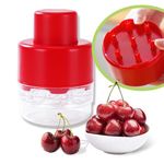 7-in-1 Cherry Pitter Tool - Portable Push-Down Cherries Seed Remover, No Handle Design for Kitchen, Picnics