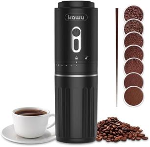 KAWU Portable Electric Coffee Grinder, conical Drill bit, USB Rechargeable, Battery Powered Cordless mini Coffee Bean Grinder, Compact and Lightweight, Suitable for Camping, Travel, car, Office use