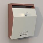 Plantex Letter Box/Suggestion Box with Key Lock/Post Box for Gate Home/Office/Complaint Box/Wall Mounted Mail Box - GI Steel (Orchid & Ivory)