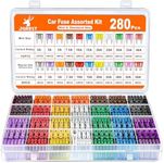 JOREST 280 Pcs Car Fuse Assortment 