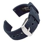 Archer Watch Straps - Canvas Quick Release Replacement Watch Bands (Navy Blue, 20mm)