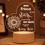 Buioata Friend Gifts Women - Birthday Gifts for Friend Female Night Light, Idea Friends Gifts for Birthday, Graduation, Christmas, Thanksgiving Gifts Women Friend Light, Female Gifts for Friend