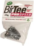 BirTee Pro Golf Tees - Size #6 (1 1/2") Individual Size Pack - 2 Tees Per Pack. Winter/Mat/Simulator Tees (Black)