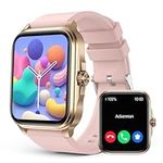 2024 Smart Watch for Women Answer/Make Calls, IP67 Waterproof, 1.91 HD Fitness Tracker with Mett/Heart Rate/Temperature/Blood Oxygen/Sleep Monitor, Smartwatch Compatible with Android iOS Pink