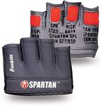 Franklin Sports Spartan Race Minimalist Traditional OCR Glove Pair, Grey/Red - Adult Medium