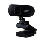 Acer Full HD USB Streaming 2MP Webcam | 1080P HD | 360° Rotation | Digital Microphone | Plug & Play for Desktop or Laptop PC | Stream for Zoom, Skype, Facetime, YouTube | Conference Calls & MS Teams