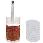 Evelots Hamburger Press Patty Maker-Perfect Size Burger Every Time-Prep & Storage for 8 Patties-Dividers Included