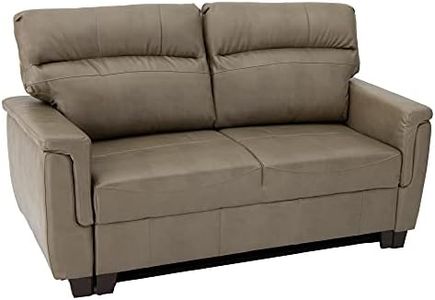 RecPro RV Trifold 60" RV Sofa Bed RV Loveseat | Sleeper Sofa | RV Furniture | RV Couches (Putty)