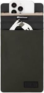 SLNT Faraday Bag Smartphone Sleeve with Silent Pocket - Weatherproof Nylon - Signal Blocking Device Shielding for iPhone, Samsung Galaxy, Most Phones, Anti-Hacking (Military Green, Medium)