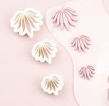 A1 3D Prints Polymer Clay Cutters, Flower Clay Cutter for Making Jewlery, Flower Shaped Clay Cutter, DIY, Set of 3 PCS