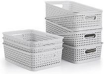 Jabykare 8 Pack Plastic Storage Bas