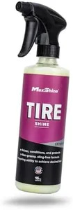 Maxshine 16oz Tire Shine – Extreme High Gloss & Long-Lasting Protection – Acrylic Formula with Anti-Stick, No-Sling Protection – Premium Tire Dressing for Professional Detailing