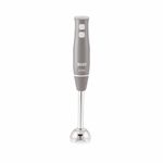 BOSS Sparkle Hand Blender 300 Watts with Stainless Steel Stem for Hot/Cold Blending | Variable Speed with Turbo & 2 Year Warranty | Grey