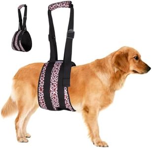 LovinPet Adjustable Large Dog Lift Harness for Weak Rear Legs|Portable and Comfortable Support Sling|Ideal for Senior,Injured,Disabled Dogs,and Post-ACL Surgery Recovery,Leopard Print