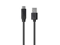 Monoprice Select Series 2.0 USB-C to USB-A Cable, 3A, 480 Mbps, 2m (6.6ft), Black