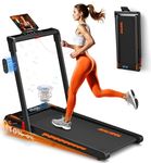 Treadmill with Speaker, 6-in-1 7.5MPH Foldable Treadmill for Home with App Compatible, 10% Incline, LED Display, 3.0HP Brushless Motor, 350 LB Weight Capacity, 12 HIIT Programs