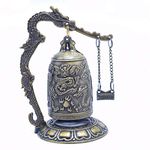 CYRAN Fengshui Vintage Small Dragon Bell Buddhist Collectibles Ornaments, Good Luck Bell, Home Office Decor Meditation