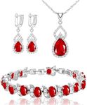 LMXXVJ Women Jewelry Set Platinum P