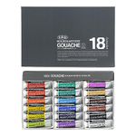 Holbein : Artists' Gouache Paint : 15ml : Set of 18