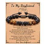 PINKDODO Boyfriend Gifts, Birthday Anniversary Christmas Valentines Day Gifts for Him Boyfriend Bracelets Boyfriend Gift Ideas