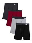 Fruit of the Loom Men's No Ride Up Boxer Brief, Covered Waistband - Coolzone Fly XXX-Large