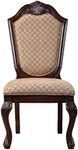 Acme Furniture Chateau De Ville Side Chair (Set-2), Fabric & Espresso