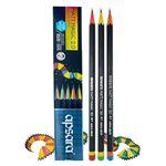 Apsara Matt Magic 2.0 Pencil, Writing Pencils With Dual Color Wood & Long-lasting Fun, Hexagonal Body for Strong Grip, Used for Art & Craft, Soft Wood for Easy Sharpening (Pack of 10)