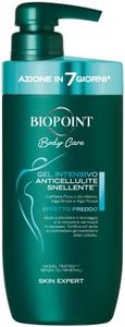Biopoint - Gel Corpo Intensivo Anticellulite, Effetto Rassodante, Drenante e Tonificante, Favorisce la Riduzione degli Accumuli Adiposi e Contrasta gli Inestetismi, 400 ml