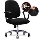 Stretch Office Chair Covers, Removable Washable Chair Seat Cover Protector Cover with Ties, Universal Armchair Cover Slipcover