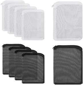 cobee Bolsas de Filtro de Acuario, 10 Bolsas de Filtro de Malla de Medios de Tanque de Peces con Cremallera de plástico (Orificio de Malla de 1 mm)