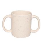 HealthGoodsIn Dual Handle Mug (Double Grip Mug) to Aid Tremors, MICROWAVE SAFE, 11.83 US Fl. Oz. (350 Ml), (Ivory Matte Finish)