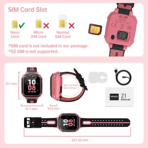 imoo Z1 Kids Smart Watch – Rose Pink GPS Tracker