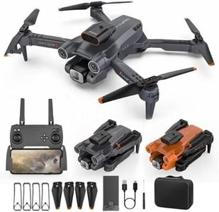 DrOnE WiTh cAmErA, fOlDaBlE Rc dRoNe wItH DuAl cAmErA, bRuShLeSs mOtOr, WiFi fPv, OpTiCaL FlOw pOsItIoNiNg, AlTiTuDe hOlD, oNe kEy tAkE OfF/LaNdInG, 360° FlIp, DrOnE FoR KiDs & aDuLtS (2 bAtTeRiEs)