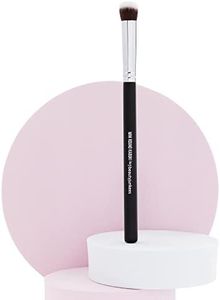 Mineral Powder Eyeshadow Makeup Brush – Small Mini Round Top Kabuki, Synthetic Dome Smudge Eye Shadow Brushes for Blending Smoky Eye, Setting Concealer Liquid Cream Cosmetics, Cruelty Free