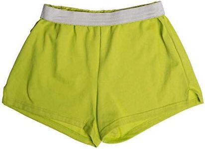 Soffe Juniors' Authentic Cheer Short, Lime Punch, X-Small (1-Pack)